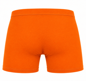 Calzoncillos bóxer de punto lisos naranjas para hombre, de tiro medio - Product Image 2