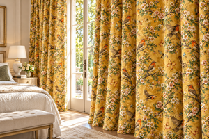 Rideaux en Corde Jaune Pastel Personnalisés avec Forte Ombre et Protection Anti-Poussière pour Cuisine et Salon - Toutes Saisons - Product Image 3
