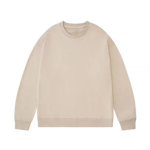 Sweat-shirt tendance 2026 à col rond oversize, coupe classique, couleur unie, en coton tricoté, unisexe, pull décontracté, style automne - Product Image 1