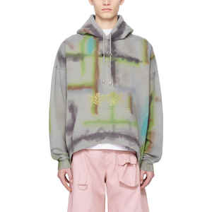 Sudaderas con capucha lavadas con ácido personalizadas 500GSM Heavyweight Streetwear Hip Hop Splash Ink Vintage Sudadera con capucha unisex de gran tamaño - Product Image 2