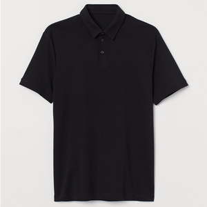 Polo de alta calidad con logotipo personalizado en negro/Polo de algodón grueso con bordado/Polo deportivo de moda al por mayor para hombre y mujer - Product Image 4