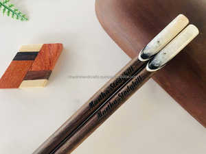 Palillos de madera de agarre suave de primera calidad Cubiertos para fiestas para comer fideos Stir Fry Soba Tempura Dumplings Otra cocina asiática - Product Image 2