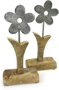 Adorno Rústico Ecológico y Atemporal de Aluminio y Madera para Decoración Navideña del Hogar - Product Image 2