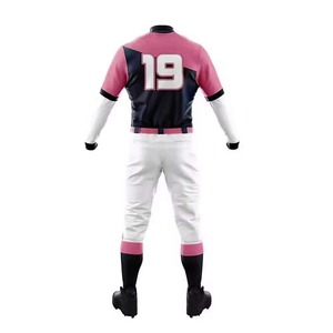 Custom <b>Baseball</b> Softball Jersey Uniform <b>Sets</b> Adult Men Short Sleeve V-neck Adjustable Strap Quick Dry Anti-Bacterial Breathable - Product Image 3