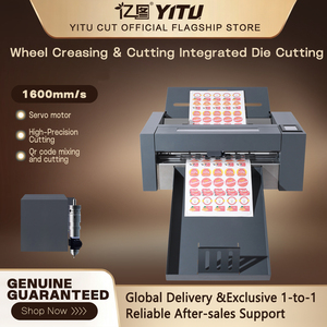 Servo motor Automatic Sheet Fed Label Die Cutting Machine for Advertising Sign Auto-feeding High-speed label cutter HY370S - Product Image 5