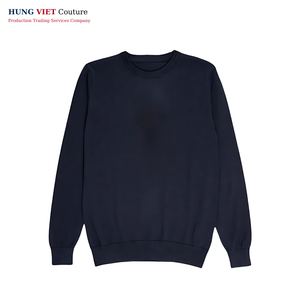 เสื้อสเวตเตอร์คอกลมคุณภาพสูงออกแบบมาสำหรับฤดูใบไม้ร่วงฤดูหนาวแบบลำลองสีพื้น - Product Image 3