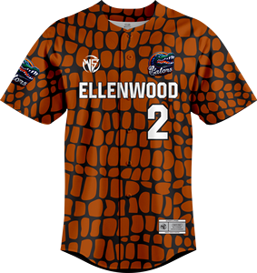 Camiseta de Béisbol Gators Ellenwood 2, Sublimada con Estampado Animal, Poliéster, Corte Regular para Hombre, Todas las Temporadas - Product Image 1
