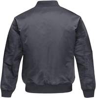 Veste bomber unie de haute qualité, personnalisable, en polyester coupe-vent, veste d'hiver tendance