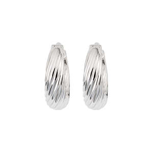 WOMEN 16MM HOOP <b>EARRINGS</b> BOHEMIAN 925 STERLING SILVER PLATED HANDCRAFTED JEWELRY GIFT FOR ANNIVERSARY SPECIAL OCCASIONS ELEGANT - Product Image 2