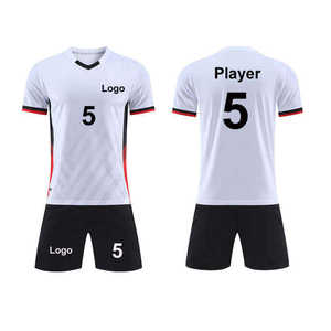 Breathable Lightweight Quick Dry Anti-Bacterial <b>Heat</b>-Transfer Printed Short V-neck Sports Jerseys Soccer Uniform Unisex Adults - Product Image 6