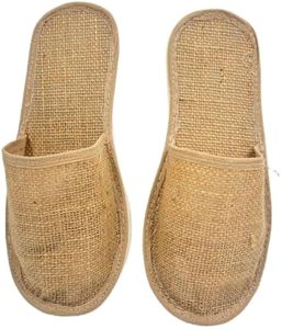 Comfortable Indoor Jute Slippers Made from Natural Fiber <b>with</b> EVA Sole for Hotels Resorts Spas and Daily Wear - Product Image 2