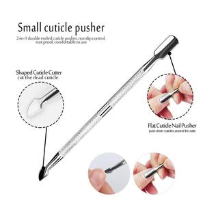 Removedor de Cutículas de Uñas, Empujador de Cutículas de Acero Inoxidable, Herramientas de Manicura y Pedicura, Pelador de Cutículas Metálico - Product Image 4