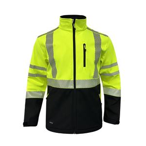 Chaqueta Softshell de Alta Visibilidad, Ropa de Invierno de Alta Visibilidad, Ropa de Trabajo para Hombre - Product Image 1