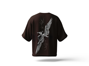 Camiseta de hombre con hombros caídos, lisa, gruesa, con estampado gráfico - Compra algodón de alta calidad y peso pesado - Product Image 3