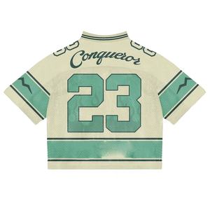 Camiseta de Fútbol Americano de Malla Deportiva 2025 para Hombre, Personalizada con Nombre de Equipo, Impresión por Sublimación, Corte Holgado, Transpirable - Product Image 4