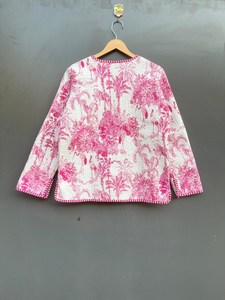 Couette artisanale du Rajasthan 100 % coton écologique matelassée anti-plis respirante séchage rapide imprimée numériquement avec poche avant automne-hiver - Product Image 6