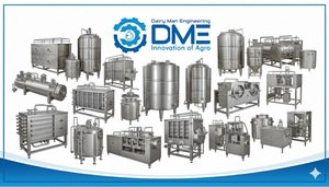 โรงงานผลิตเนยอัตโนมัติขนาดเล็กสำหรับสายการผลิตนมพร้อมมอเตอร์ปั๊ม PLC และถังแรงดัน - Product Image 2