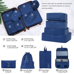 Set di valigie rigide da 4 pezzi con Spinner leggeri TSA-valigia da 16 \ "20 \" 24 \ "28 \" taglie + borsa - Product Image 3
