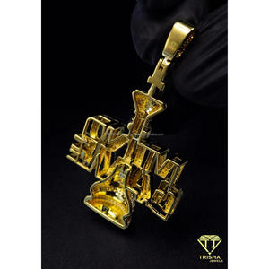 Collar de Lujo con Colgante de Rey de Ajedrez Iced Out, con Diamantes de Moissanita, Cadena de Oro Estilo Hip Hop, Regalo - Product Image 2