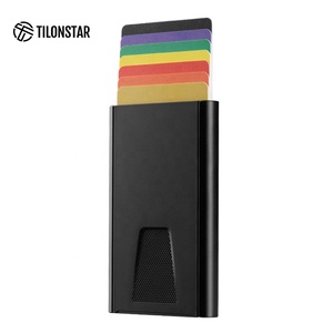 TILONSTAR TVC900 Minimalist Pop up Card <b>Wallet</b> Business Card Case Ultra-Thin Anti-RFID Aluminum Credit Card <b>Holder</b> - Product Image 4