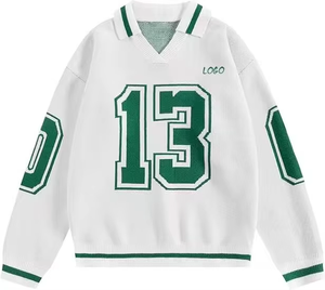 Suéter de punto con diseño gráfico transpirable, jersey de manga larga, jersey cómodo de otoño, tela transpirable para uso diario - Product Image 5