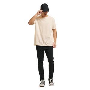 เสื้อยืดผู้ชายผ้าโพลีเอสเตอร์/ ผ้าฝ้ายแห้งเร็วระบายอากาศได้ดีคอกลมใส่เล่นกีฬาลำลองกันรอยยับน้ำหนักเบา - Product Image 4