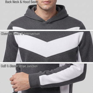 Fournisseur d'usine Sweat à capuche en polaire pour homme, coupe décontractée, avec cordon de serrage, chaud, pour l'extérieur et les occasions formelles, personnalisable - Product Image 6