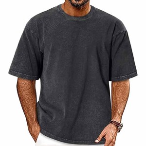 Camiseta Oversize para Hombre, Estilo Desgastado, Holgada, Estampada, de Color Liso, Transpirable, con el Mejor Diseño, Cargada por Dress Sports - Product Image 1