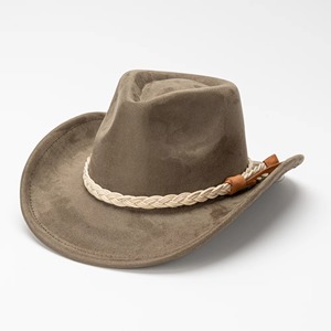 European and American Suede Cowboy <b>Hat</b> Bull Head Accessories National Style Retro Felt Jazz <b>Hats</b> <b>Western</b> Cowboy <b>Hat</b> - Product Image 3