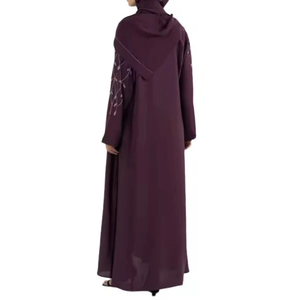 Abaya noire vintage islamique pour la prière, le Hajj et l'Omra, Kaftan Abayas Hijab respirant pour filles - Product Image 3