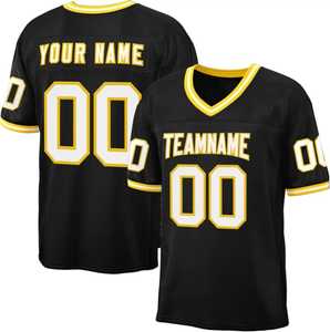 Maillots de football américain personnalisés, prix usine, nouveaux designs, brodés / Maillot de football avec logo personnalisé pour club d'entraînement - Product Image 5
