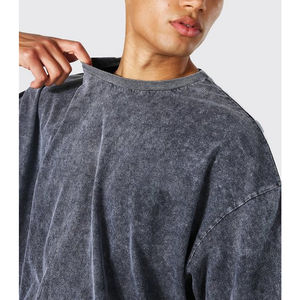 เสื้อยืดผ้าฝ้าย100% สำหรับผู้ชายขนาดใหญ่พิเศษพิมพ์ลายเฮฟวี่เวทเสื้อผ้ามือสอง - Product Image 4