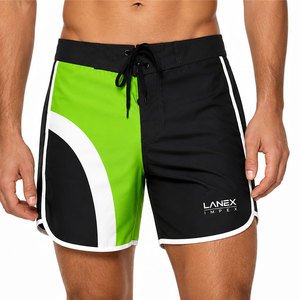 High Quality Men's Quick Dry <b>Board</b> Shorts <b>Black</b> Green Surf Swim Trunks Lightweight Beach Shorts Custom Water Sports Swimwear - Product Image 2
