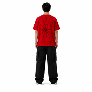 T-shirt Homme Oversize à Motif Araignée Décontracté 100% Coton Streetwear Respirant Imprimé Numérique Manches Courtes Design Tendance - Product Image 2