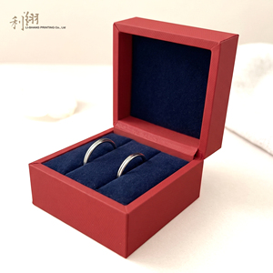 Red Rigid Drawer Jewelry <b>Box</b> With Die Cut Window Satin Liner High-End <b>Gift</b> Packaging For Necklace <b>Earrings</b> Set - Product Image 1