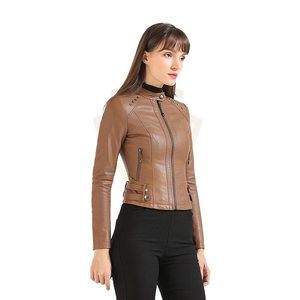 Chaquetas de Cuero para Mujer, Nuevas, para Exteriores, Impermeables, de Invierno, Alta Calidad, Servicio OEM - Product Image 2