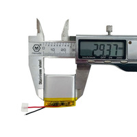Batterie lithium-ion 500 V 603030 Li-Ion 3.7V de poche de polymère à semi-conducteurs certifiée CE ROHS pour les jouets grand public