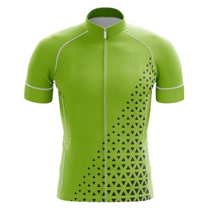 Ensemble maillot et short de cyclisme pour homme, manches courtes, respirant, en maille, avec short à bretelles rembourré en gel, pour l'été, VTT et vélo de route - Product Image 4