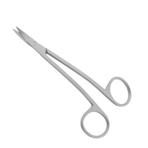 High Quality Stainless Steel <b>Curved</b> Fine Point Iris <b>Scissors</b> Micro Dissecting Dental Surgical <b>Scissors</b> Manufacturer Pakistan - Product Image 6