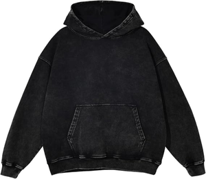 High Quality Oversized Drop Shoulder Hoodie Stringless Blank <b>Thick</b> <b>Fleece</b> Cotton Polyester Stringless Men's Hoodie - Product Image 1