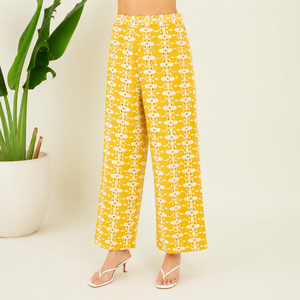 Conjunto Elan Coord Premium 100% Algodón Schiffli para Mujer, Estilo Casual de Primavera/Verano, Dos Piezas, Camisa Holgada y Pantalón de Pierna Ancha - Product Image 6