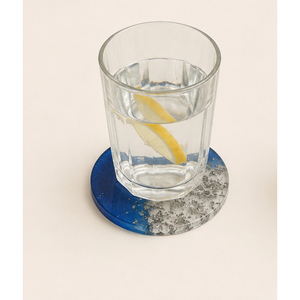Juego de Posavasos de Resina con Aspecto de Mármol Rosa, Borde Dorado Festoneado, Hechos a Mano, con Diseño de Geoda, para Decoración del Hogar - Product Image 2