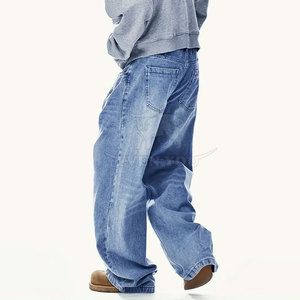 Pantalons à jambes larges de qualité supérieure pour hommes, coupe ample, décontractés, tendance, streetwear urbain, mode, confort au quotidien - Product Image 4