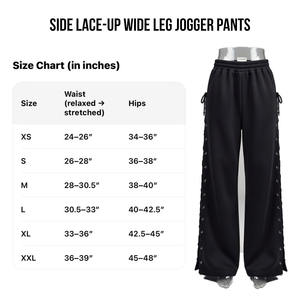 Pantalon de jogging streetwear ample de qualité supérieure avec détails de lacets latéraux - Product Image 2