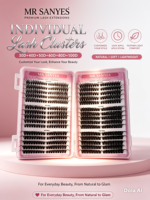Extensions de cils personnalisables, longue durée, réutilisables, avec un design doux, confortable et d'apparence naturelle
