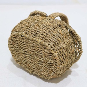 Cesta de Picnic Rústica de Seagrass con Tapa, Tejida a Mano, Ecológica, Caja de Almacenamiento Ovalada para Exteriores - Product Image 6