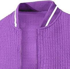 Chaqueta Ligera de Invierno para Hombre, de Alta Calidad, Estilo Letterman, con Cuello Alto, Logotipo Frontal Personalizable, Diseño Tejido, 100% Algodón - Product Image 2