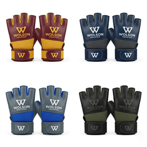 Guantes Deportivos de Medio Dedo, Transpirables, Elásticos, con Soporte de Agarre para Fitness, Levantamiento de Pesas y Entrenamiento - Product Image 2