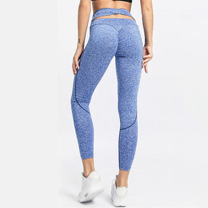 High Elastic Waist <b>Leggings</b> Women's <b>Workout</b> Push-Up Seamless Four-Way Stretch Print Fitness Clothing Gym Pants Yoga Wear - Product Image 3