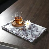Plateau organisateur de parfums en marbre abordable pour flacons de luxe, maquillage et décoration de coiffeuse